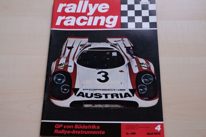 Deckblatt Rallye Racing (04/1970)
